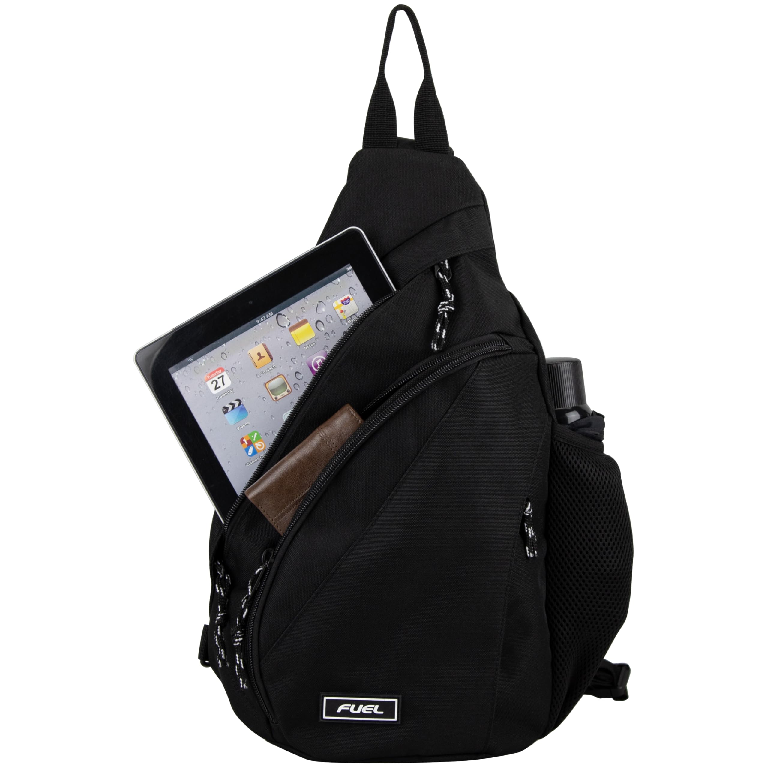 Foto 5 | Bandolera Fuel, Mochila De Viaje Para Senderismo, Bandolera, Pecho, Negra - Venta Internacional.