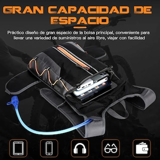 Foto 2 | Mochila De Ciclismo De Viaje De Capacidad Extra Grande Eo Safe Imports Esi-19319 Naranja