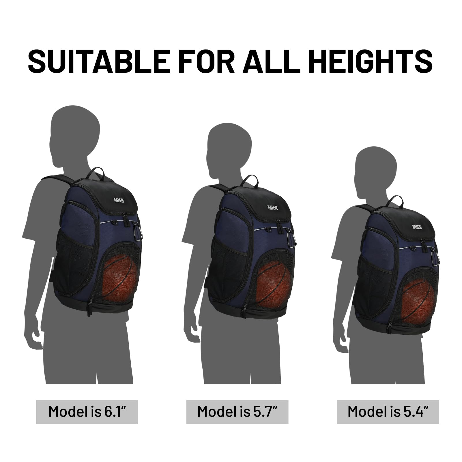 Foto 6 pulgar | Mochila Deportiva Mier Large De 40 L Para Natación, Actividades Al Aire Libre, Gimnasio, Azul - Venta Internacional.