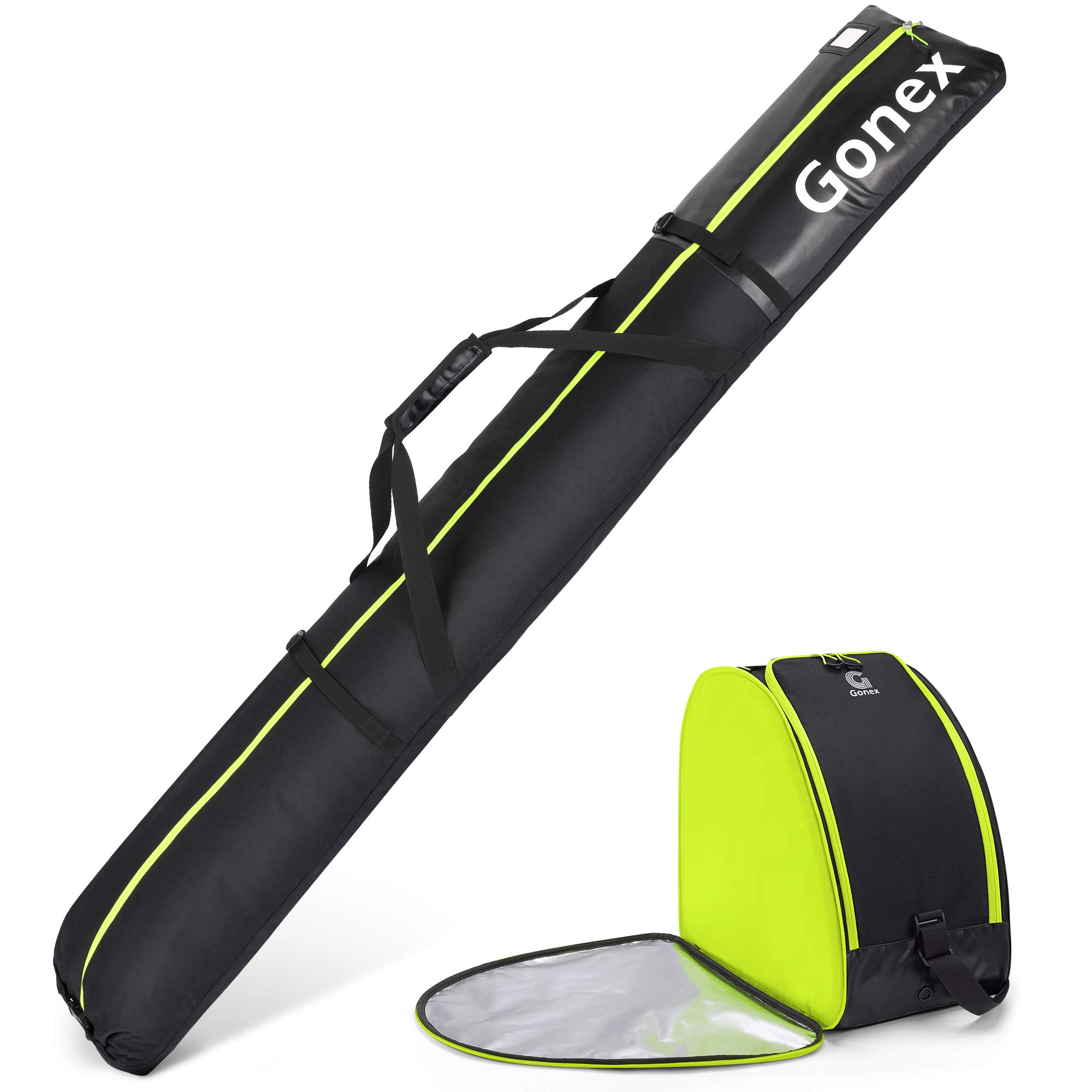 Combo De Bolsa De Esquí Y Bolsa Para Botas Gonex, Resistente Al Agua, Color Negro - Venta Internacional.