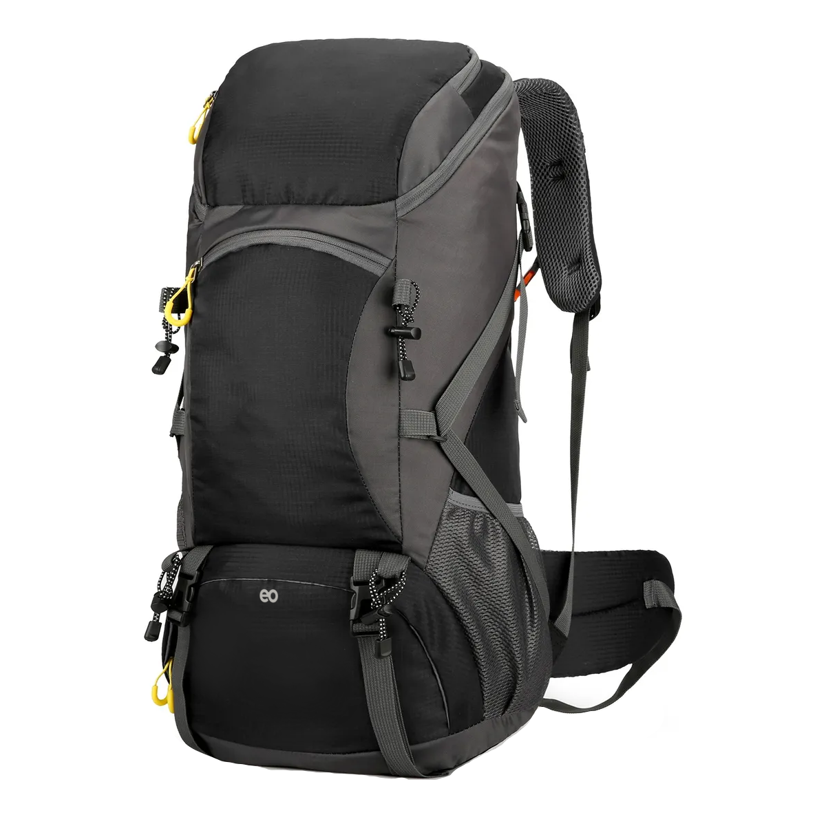 Mochila Impermeable Para Camping Senderismo 50l Eo Safe Imports Esi-19647  Negro