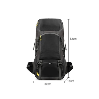 Foto 3 | Mochila Impermeable Para Camping Senderismo 50l Eo Safe Imports Esi-19647 Negro