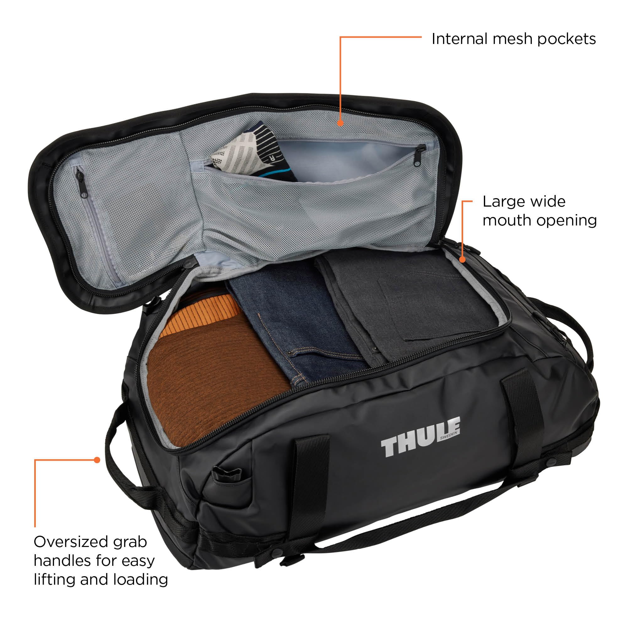 Foto 4 pulgar | Bolsa De Lona Thule Chasm 40l Impermeable Negra - Venta Internacional.