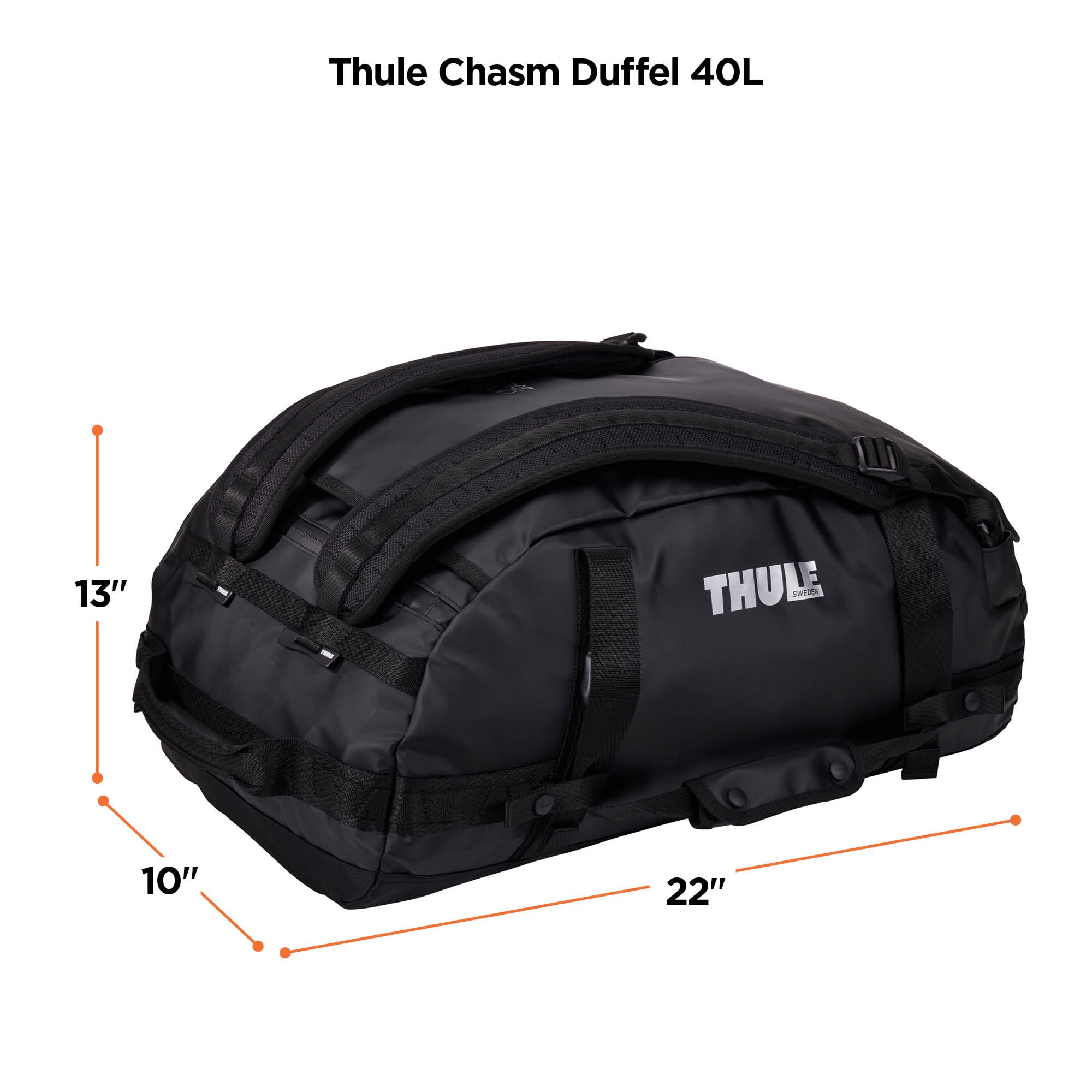 Foto 5 pulgar | Bolsa De Lona Thule Chasm 40l Impermeable Negra - Venta Internacional.