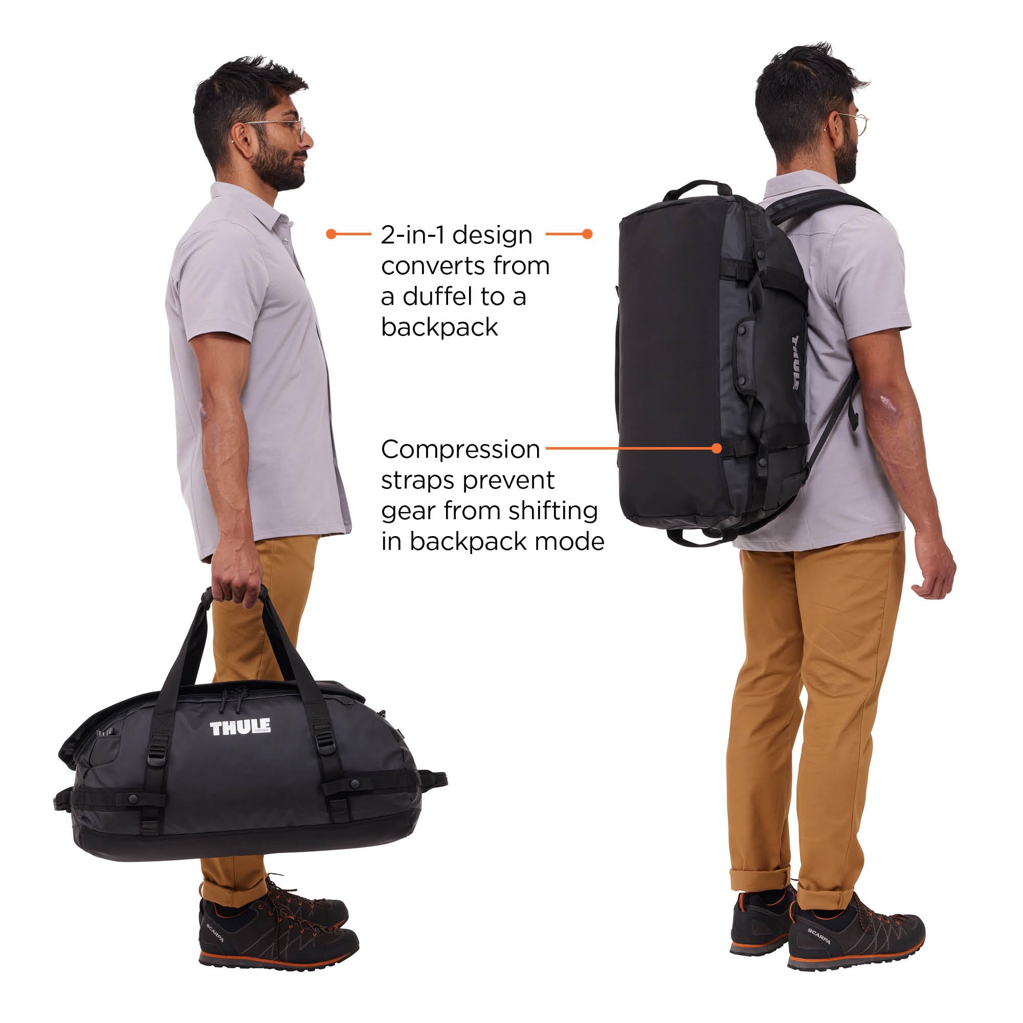 Foto 6 pulgar | Bolsa De Lona Thule Chasm 40l Impermeable Negra - Venta Internacional.