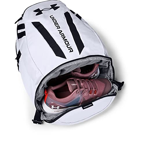 Foto 5 pulgar | Mochila Under Armour Hustle Blanco/negro Hidrófugo - Venta Internacional.