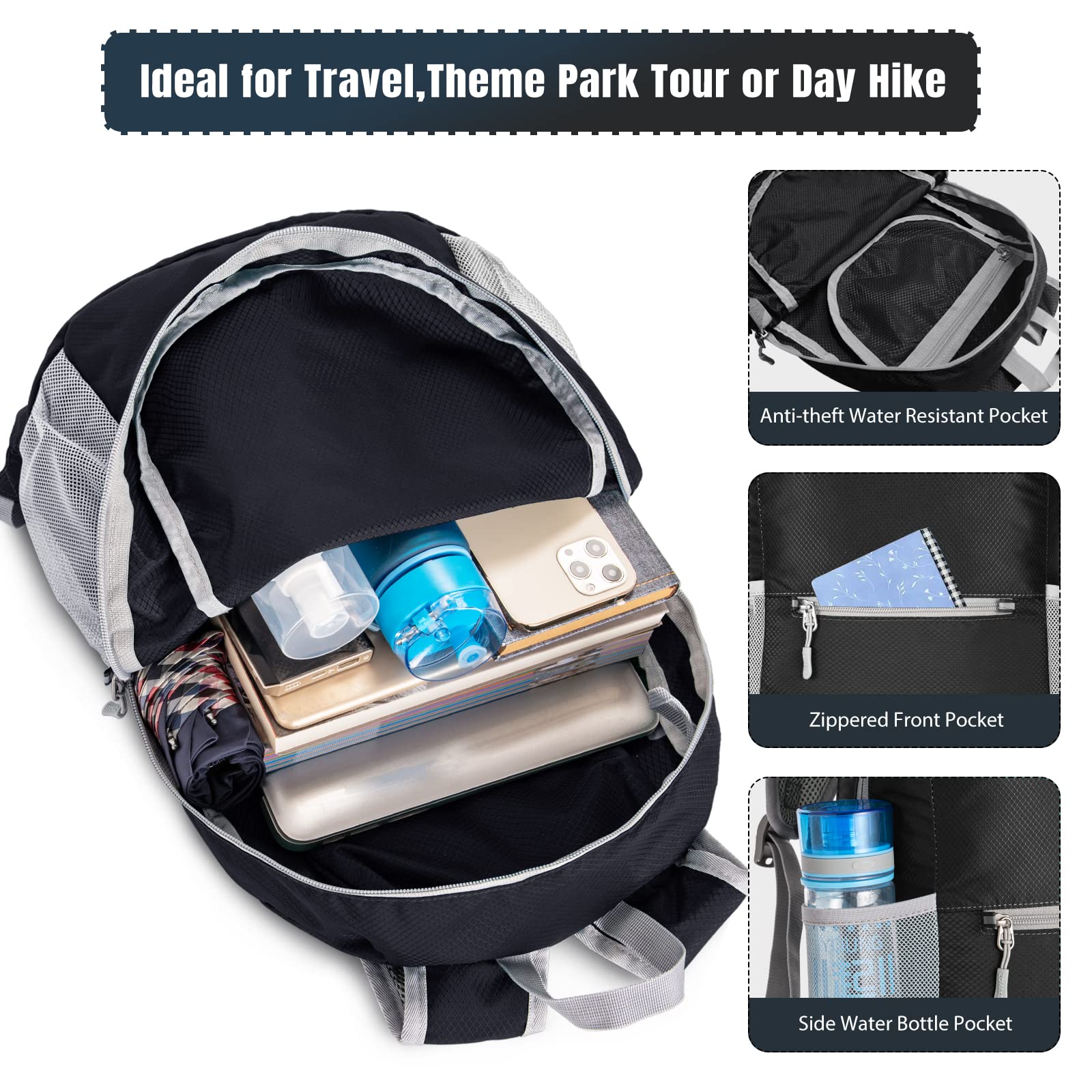 Foto 4 pulgar | Mochila De Senderismo Zomake Ultraligera  Resistente Al Agua  20 L - Venta Internacional.