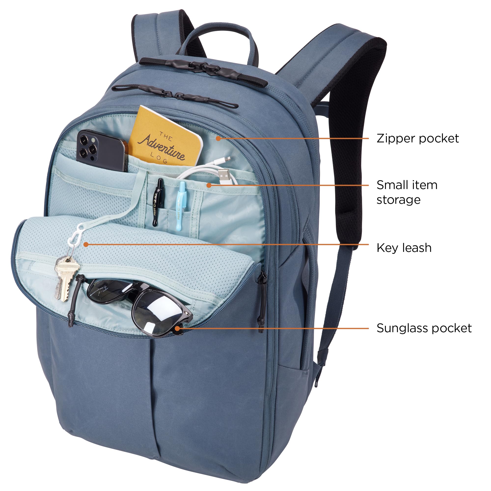 Foto 7 pulgar | Mochila Thule Aion Travel 28l Dark Slate - Venta Internacional.