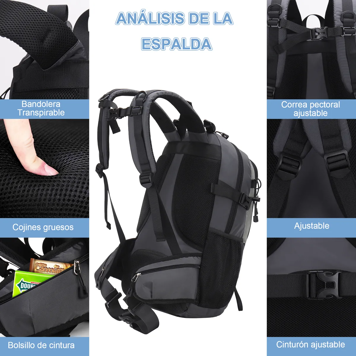 Foto 4 pulgar | Mochila Táctica Multifuncional Militar Mochila Cámping Viaje Eo Safe Imports Esi-20417 Multicolor