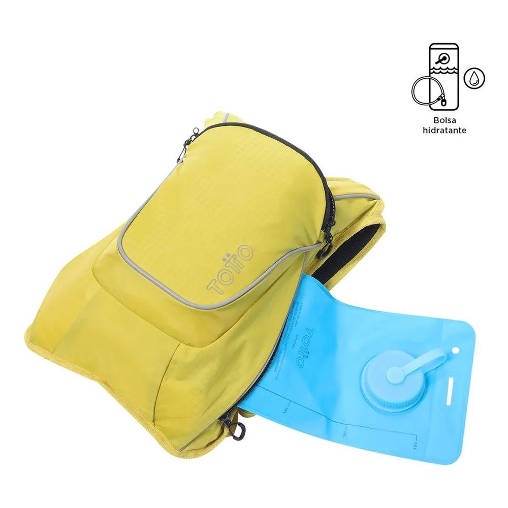 Foto 4 pulgar | Totto Mochila Hidratante Ergonómica Con Bolsa De 1.5 Litros Repelente A Líquidos | Senderismo - Viaj