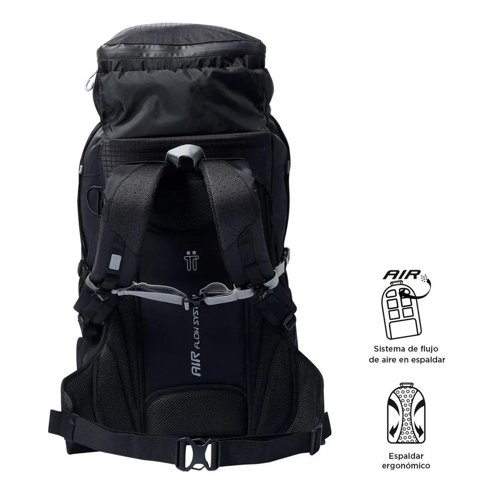 Foto 3 pulgar | Totto Mochila De Viaje Ergonómica Con Correa Lumbar Y Protector Para Lluvia | Senderismo - Viaje - C