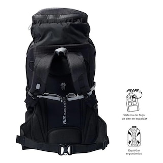 Foto 2 | Totto Mochila De Viaje Ergonómica Con Correa Lumbar Y Protector Para Lluvia | Senderismo - Viaje - C