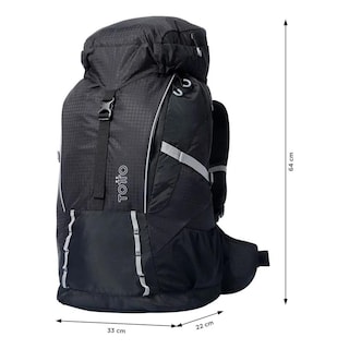Foto 3 | Totto Mochila De Viaje Ergonómica Con Correa Lumbar Y Protector Para Lluvia | Senderismo - Viaje - C