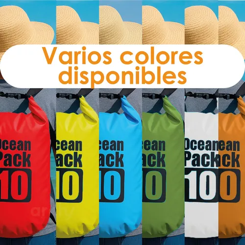 Foto 5 | Mochila Bolsa Seca Archy Impermeable Contra Agua Resistente Y Plegable Para Senderismo Pesca Playa Mar Campismo Buceo
