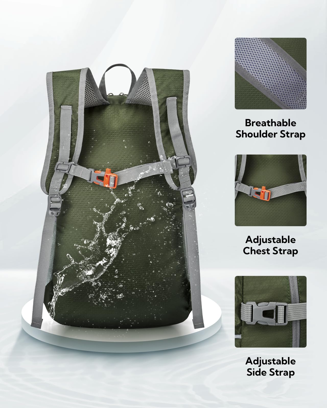Foto 5 pulgar | Mochila Waterfly Para Senderismo Plegable  25 L  Impermeable - Venta Internacional.