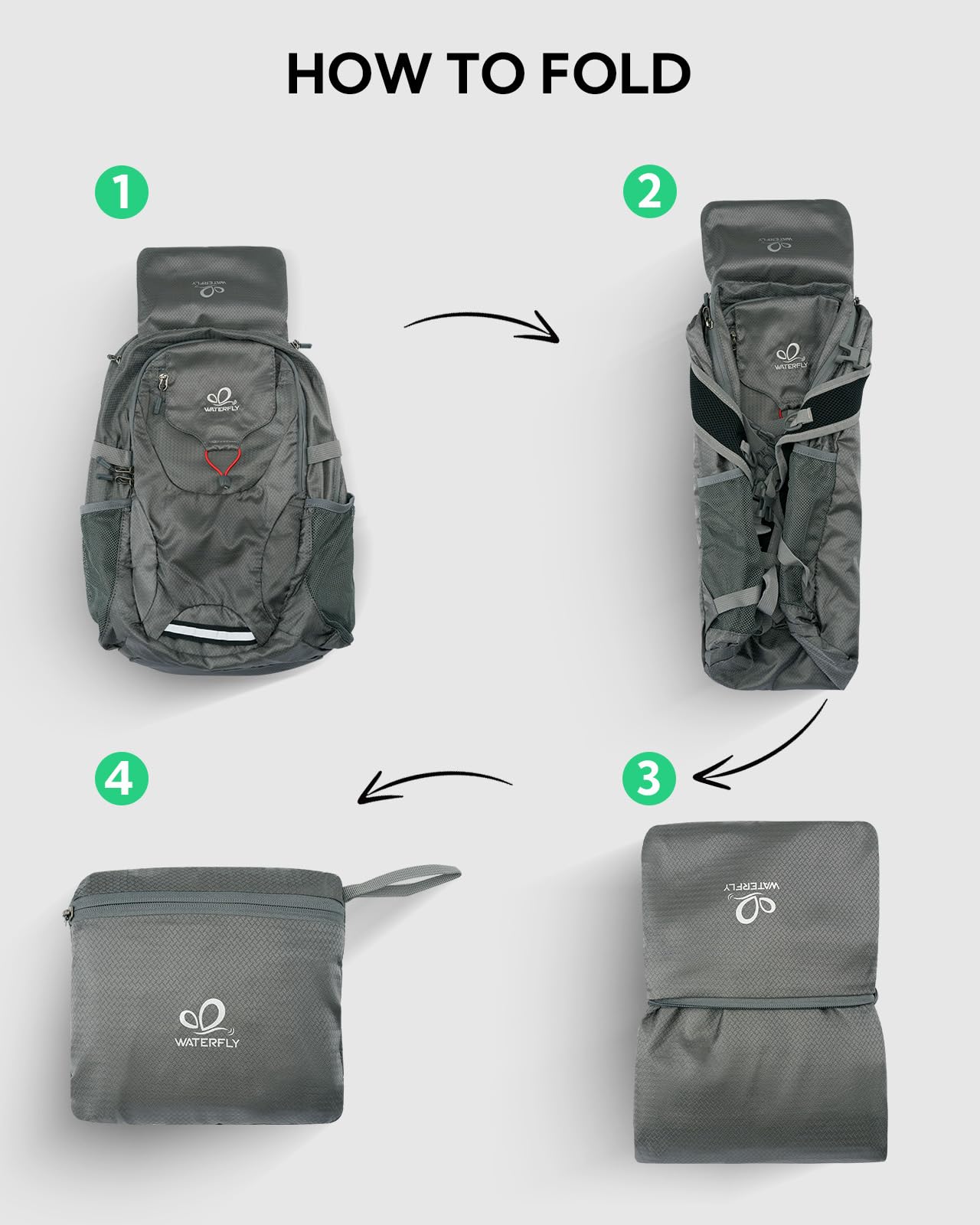 Foto 6 | Mochila De Senderismo Waterfly Ligera De 30 Litros Para Acampar Y Viajar - Venta Internacional.