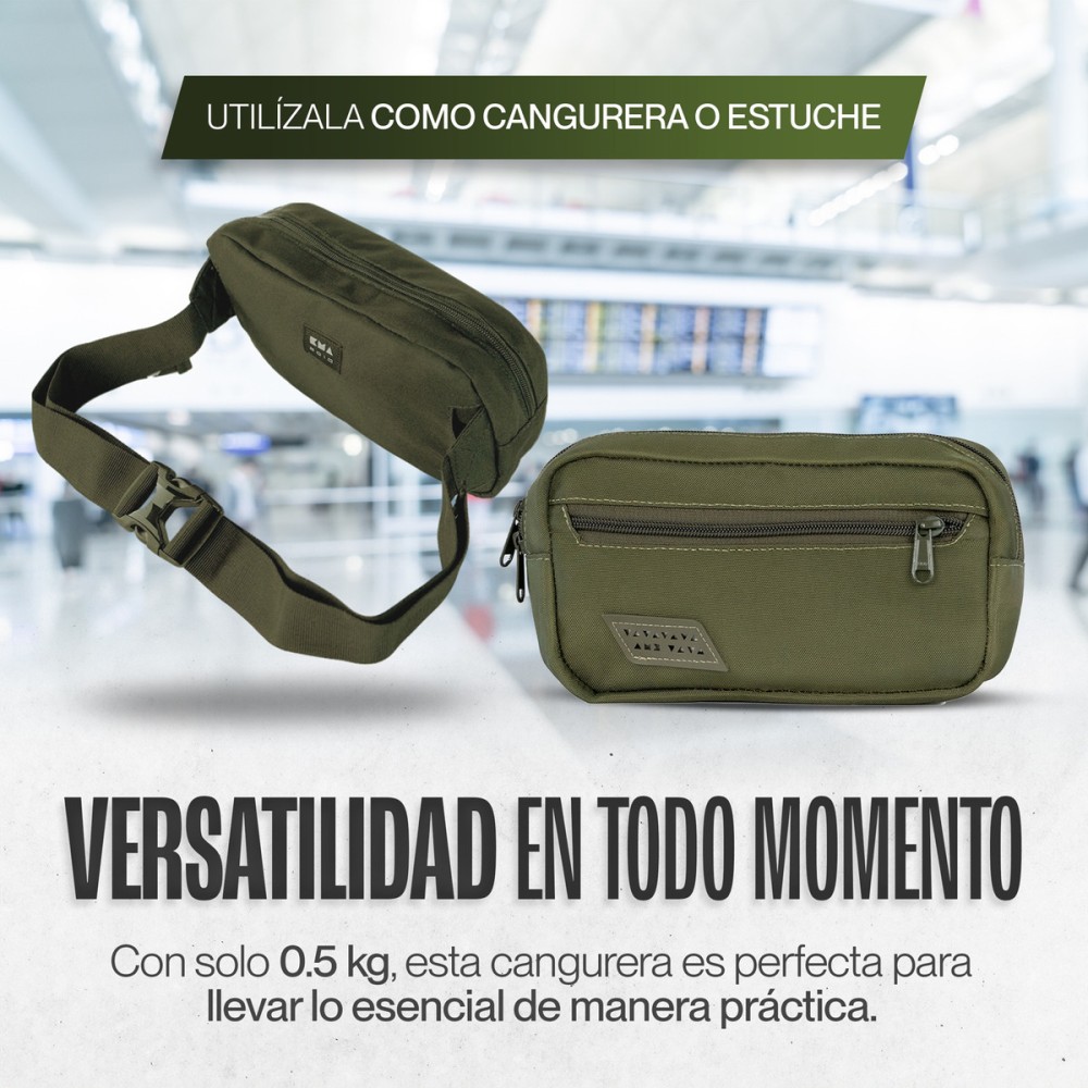 Foto 7 pulgar | Cangurera Outdoor Kma 2.5l Color Verde Versátil