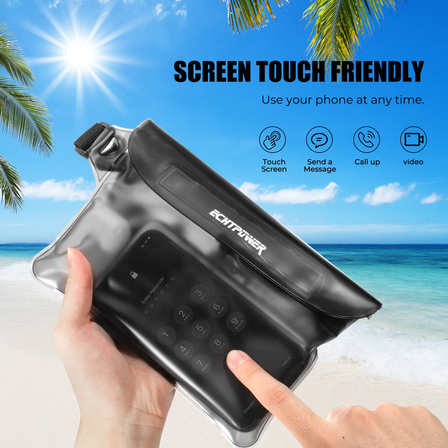 Foto 5 pulgar | Paquete De 2 Bolsas Impermeables Echtpower Con Correa De Cintura Ajustable - Venta Internacional.