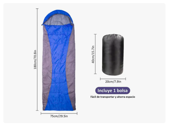Foto 3 pulgar | Bolsa Xtellar De Dormir Exterior Camping Acampar Sleeping Bag