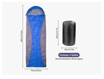 Foto 2 | Bolsa Xtellar De Dormir Exterior Camping Acampar Sleeping Bag