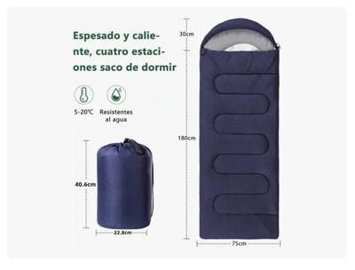 Foto 2 | Bolsa Xtellar De Dormir Exterior Camping Acampar Sleeping Bag