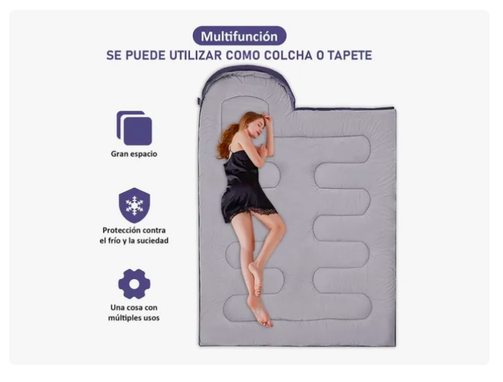 Foto 4 | Bolsa Xtellar De Dormir Exterior Camping Acampar Sleeping Bag