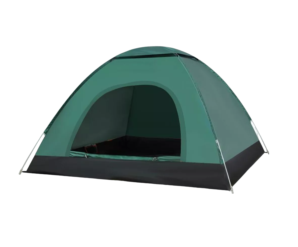 Tienda Casa de Campaña Belug para 3-4 Personas Portátil Camping color Verde