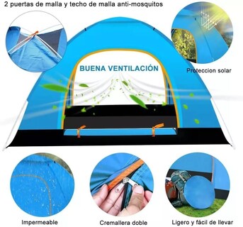 Foto 5 | Tienda de Campaña Belug color Azul 3 Personas