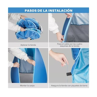 Foto 4 | Tienda de Campaña Lab.G Azul Impermeable Portátil para 2-3 Personas