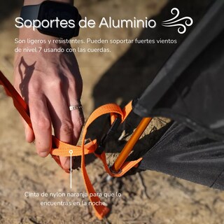 Foto 2 | Tienda Casa Campaña Grande Eo Safe Imports Esi-13873 Negro