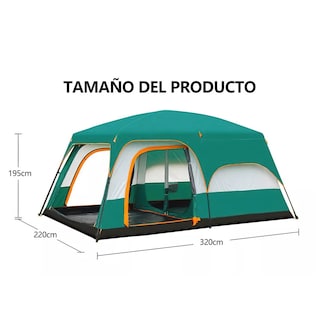 Foto 4 | Carpa Para 5-8 Personas Eo Safe Imports Esi-14779 Verde