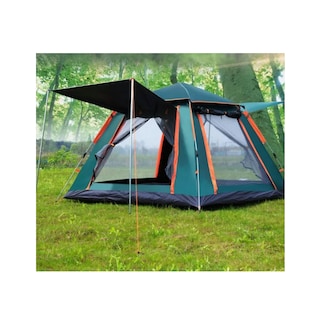 Foto 2 | Carpa de Camping para 4 Personas con Poste de Aluminio y Protección UV