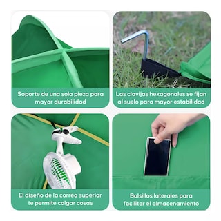 Foto 3 | Campaña Impermeable Portátil Eo Safe Imports Esi-17202 Verde