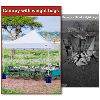 Foto 6 | Bolsas de Arena Para Tienda De Campaña Abccanopy Paquete De 4 Unidades Azul - Venta Internacional