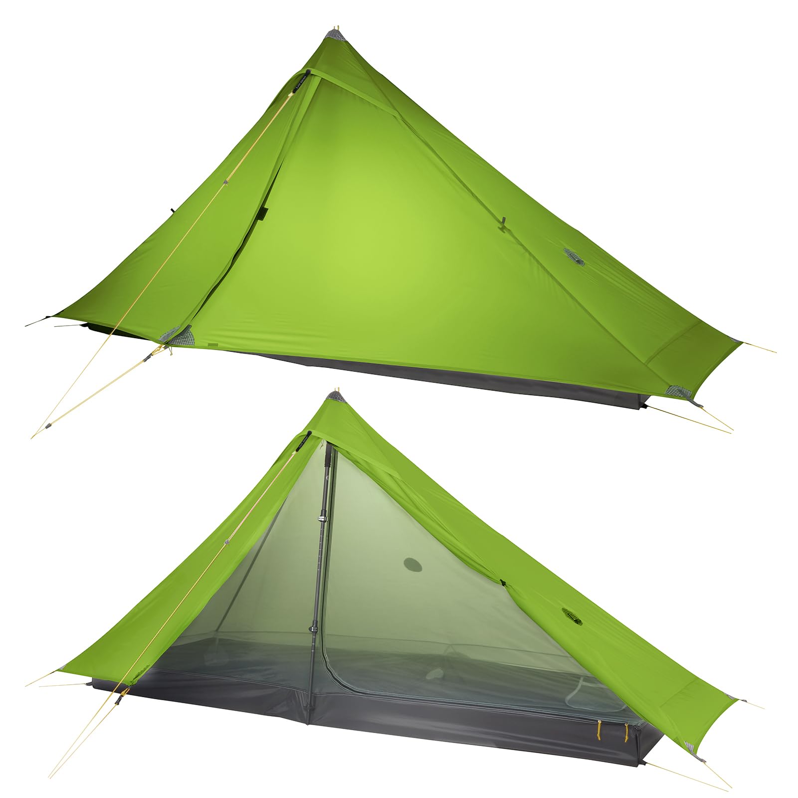 Foto 2 pulgar | Carpa De Senderismo Lanshan 1 Pro Ultraligera Para 1 Persona, Impermeable, Verde - Venta Internacional.