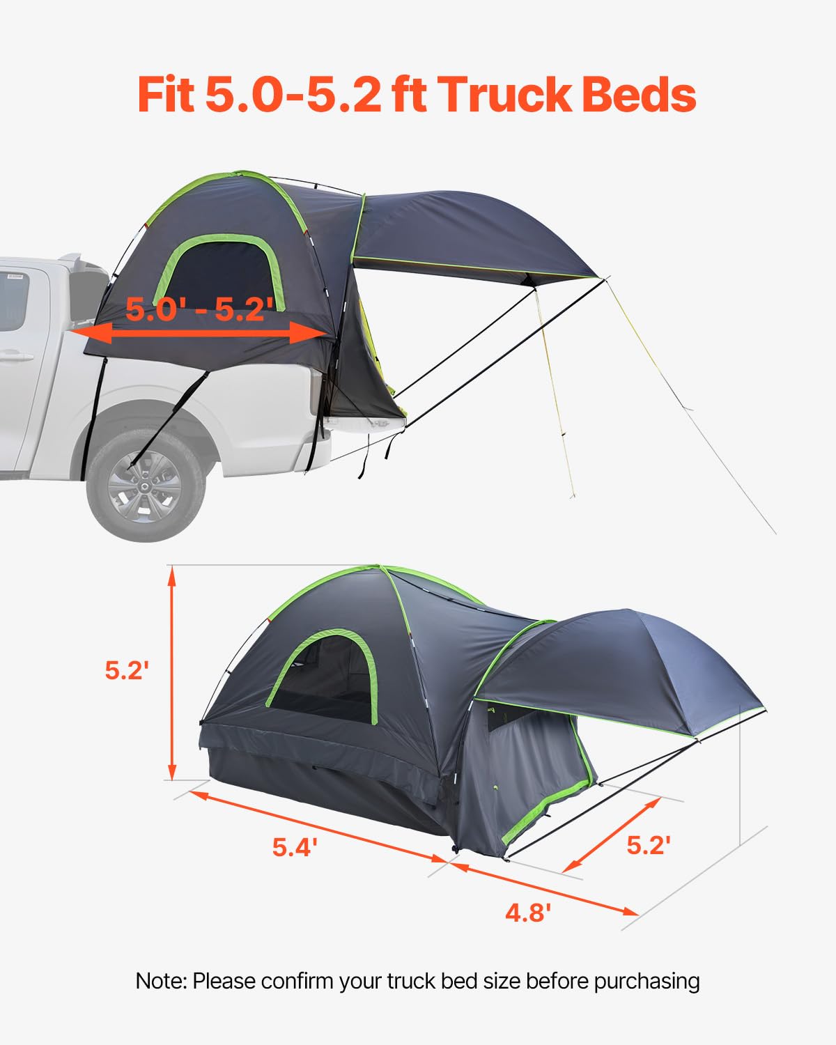 Foto 4 pulgar | Tienda De Campaña Vevor Para Acampar Impermeable Para 2 A 3 Personas Con Toldo - Venta Internacional.