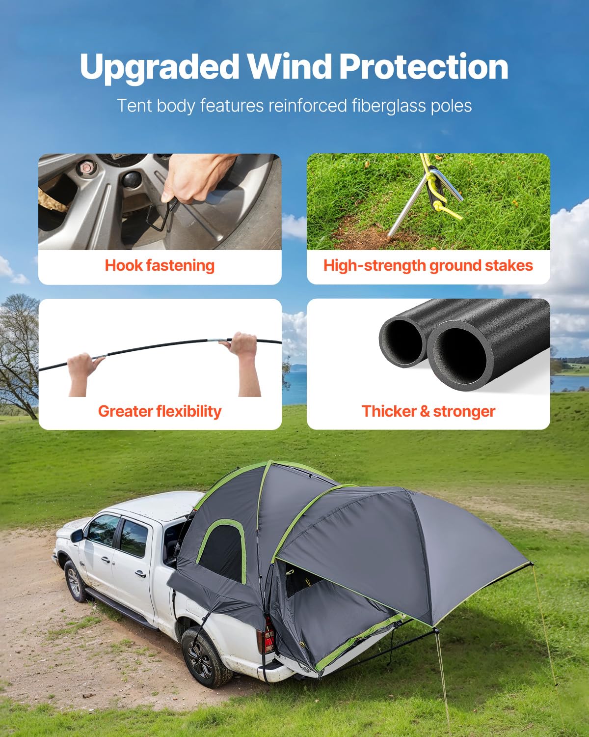 Foto 5 pulgar | Tienda De Campaña Vevor Para Acampar Impermeable Para 2 A 3 Personas Con Toldo - Venta Internacional.