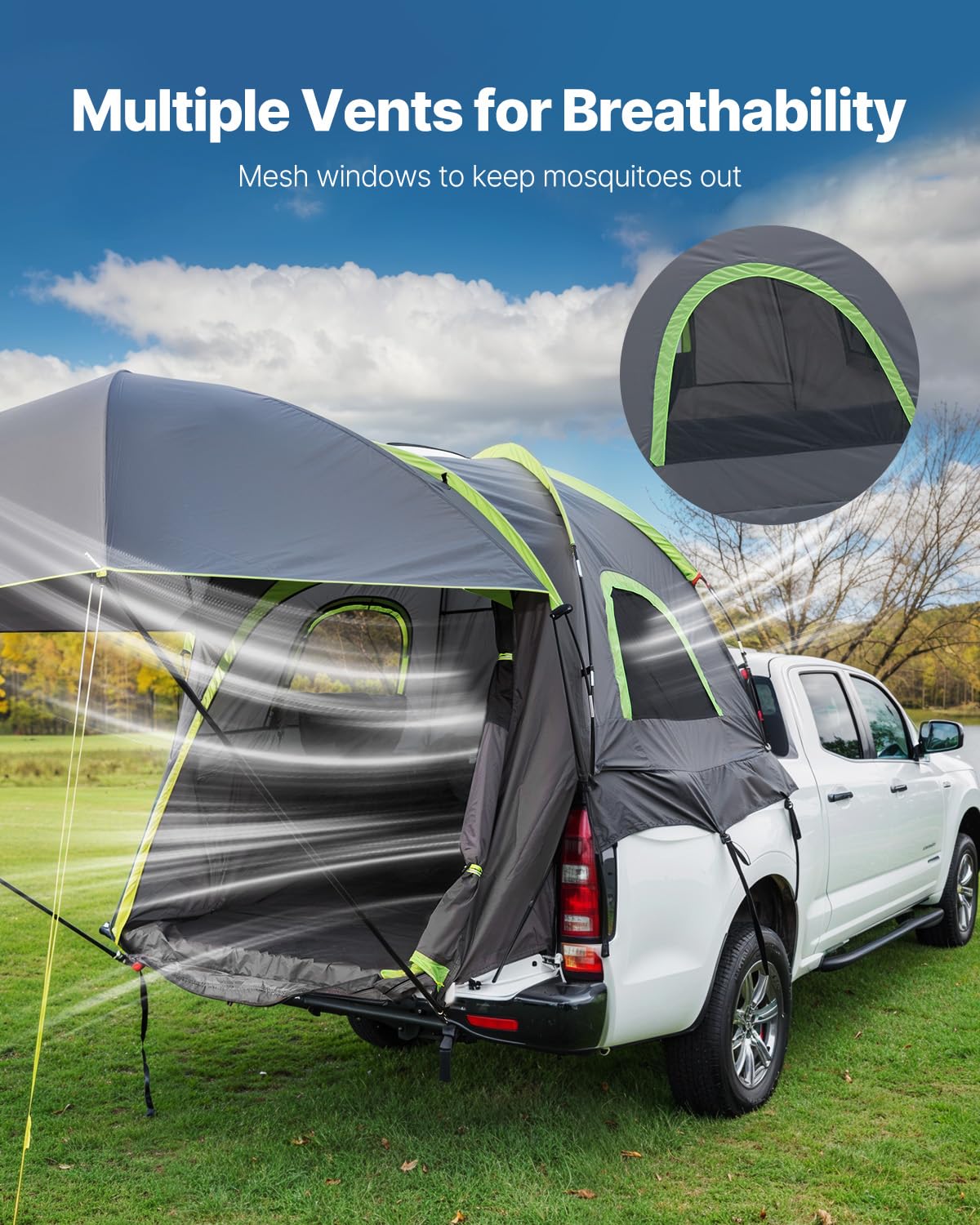 Foto 7 | Tienda De Campaña Vevor Para Acampar Impermeable Para 2 A 3 Personas Con Toldo - Venta Internacional.