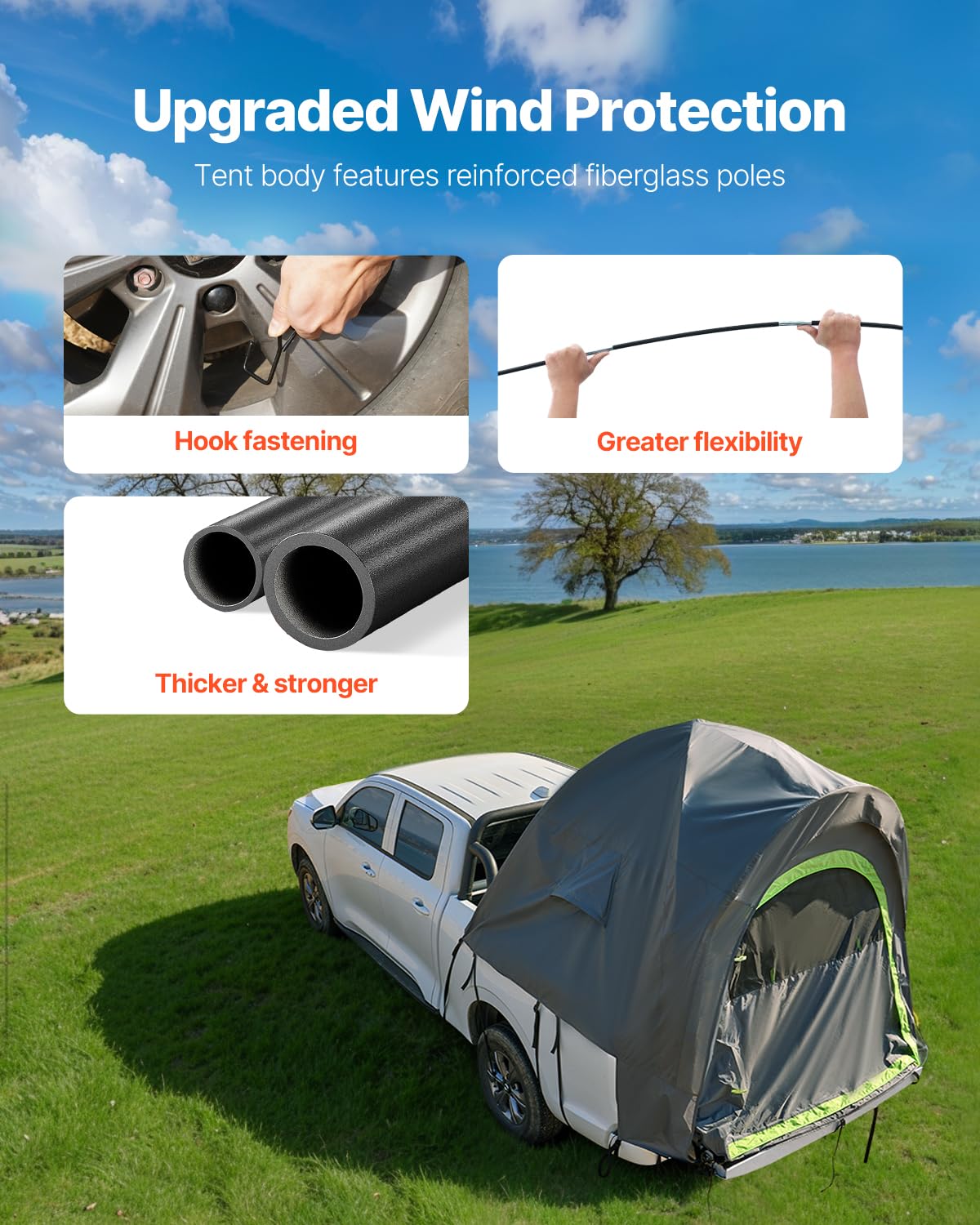 Foto 5 pulgar | Tienda De Campaña Vevor Para Acampada Impermeable Para 2 A 3 Personas, 160 X 160 X 215 Cm - Venta Internacional.