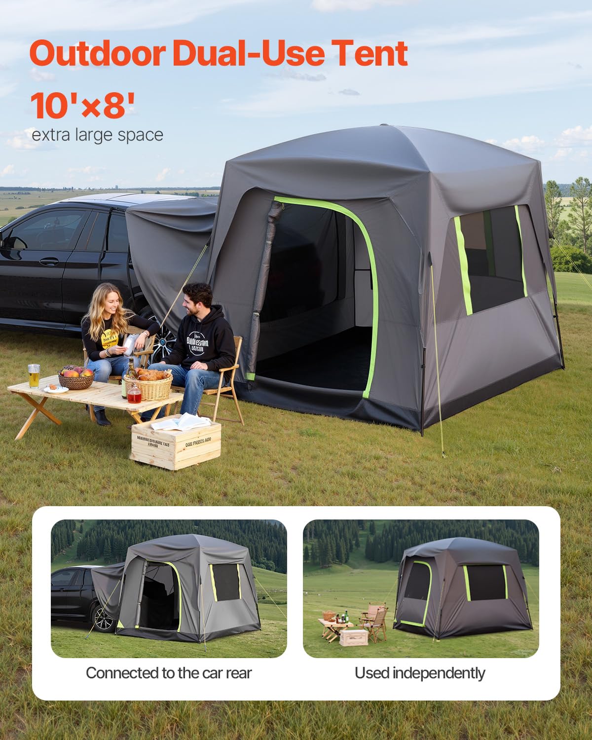 Foto 3 pulgar | Carpa Suv Vevor Impermeable Para 5 A 8 Personas Para Acampar, 300 X 250 X 230 - Venta Internacional.