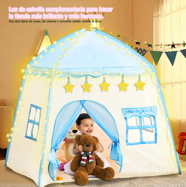 Foto 4 | Tienda Xtellar Niños Carpa Castillo Con 5m Luces De Estrella