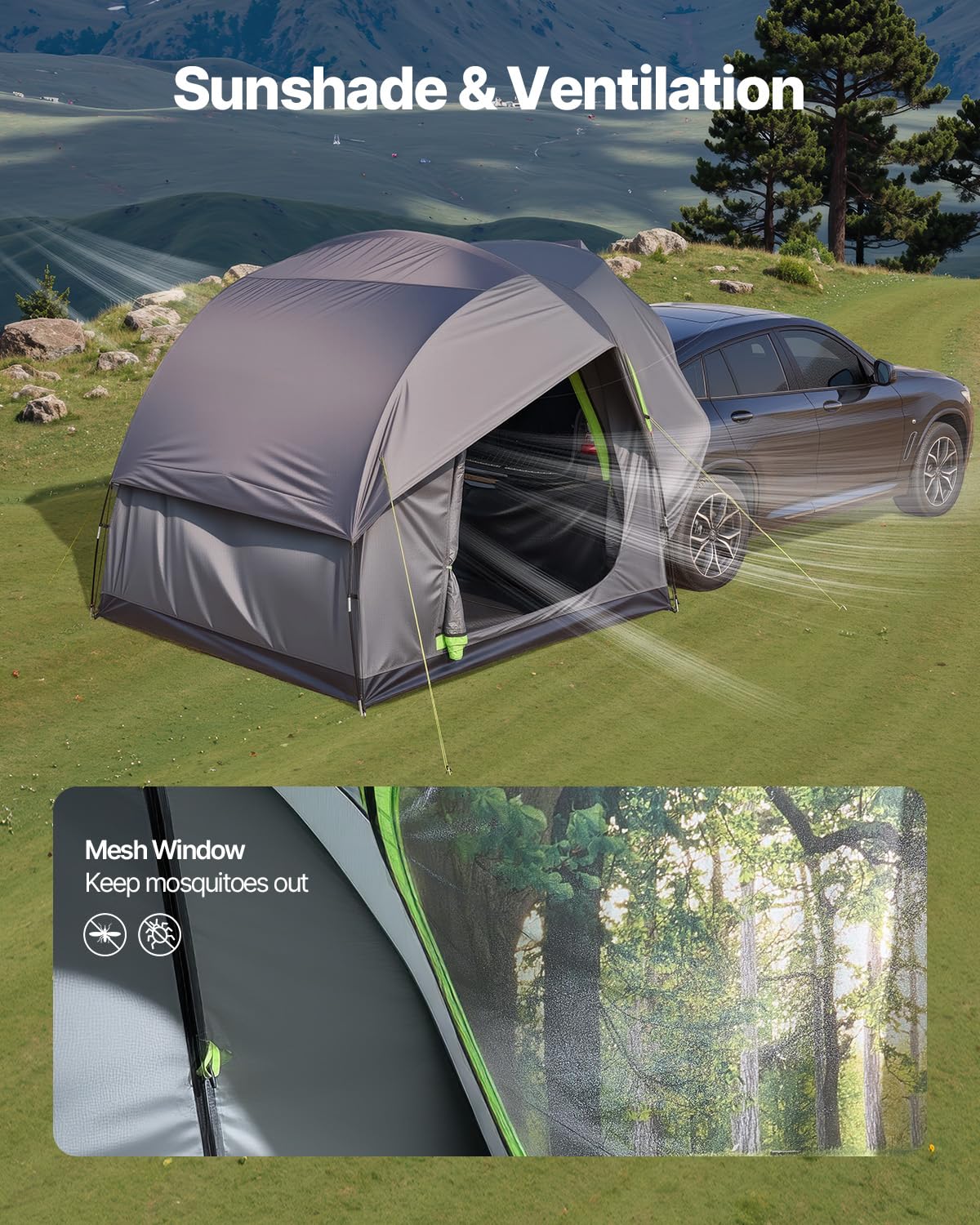 Foto 6 | Carpa Suv Vevor Impermeable Para 5 A 8 Personas Para Acampar, 240 X 240 X 215 - Venta Internacional.