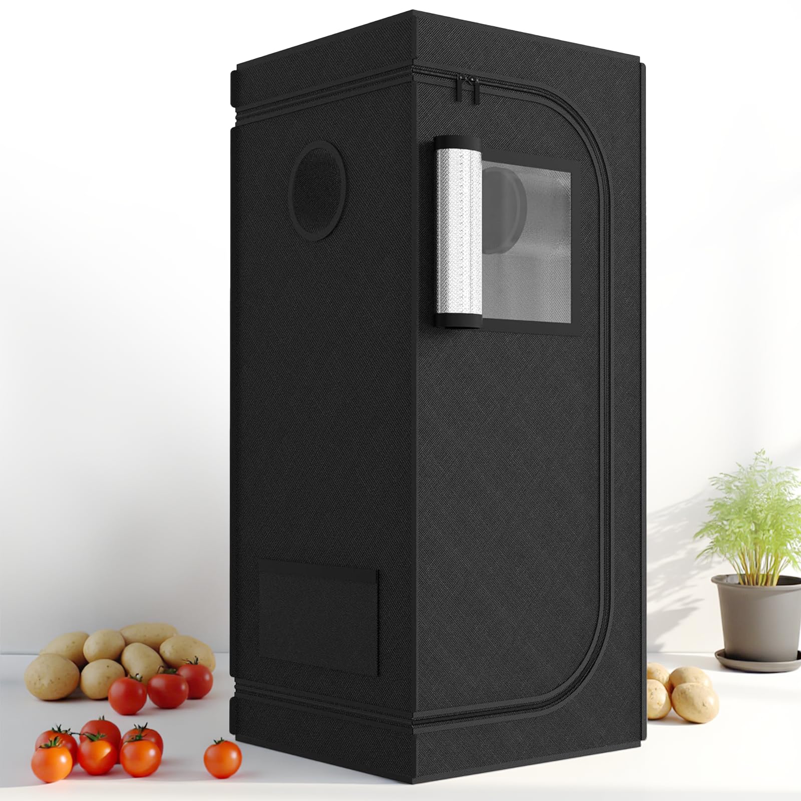 Tienda De Campaña Ipower, 60 X 60 X 140 Cm, Con Ventana De Observación, Color Negro - Venta Internacional.
