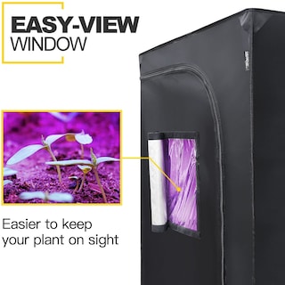 Foto 4 | Carpa De Cultivo Ipower De 80 X 80 X 78 Cm Con Un 98% De Mylar Reflectante, Color Negro - Venta Internacional.