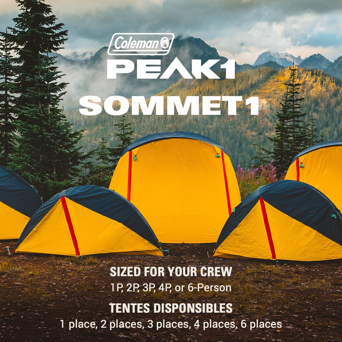 Foto 7 | Carpa Coleman Peak1 Con Marco De Aluminio Impermeable Para Mochilero - Venta Internacional.