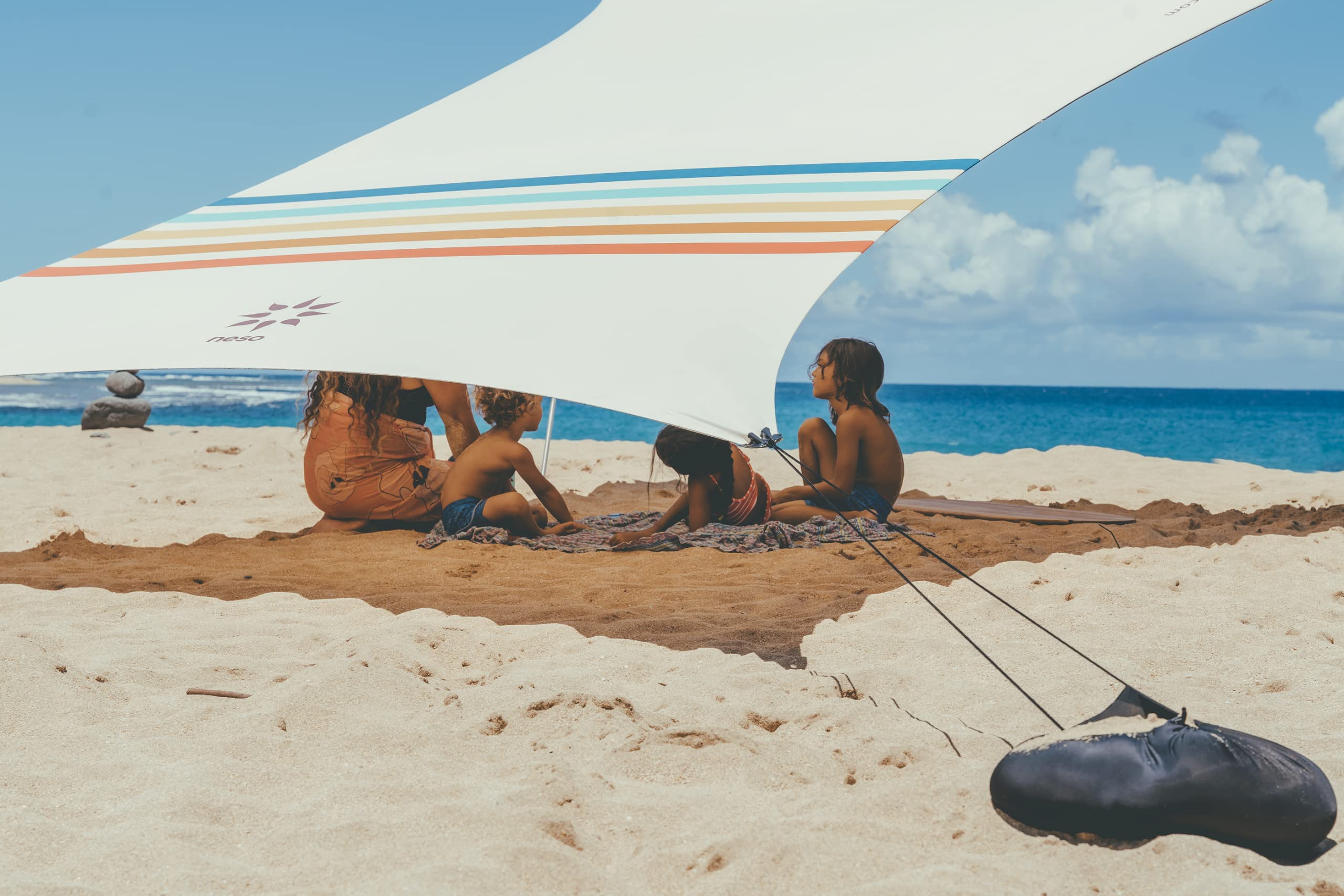 Foto 6 | Carpa De Playa Neso Tents Grande, 2,1 M De Altura, 2,7 X 2,7 M (arcoíris) - Venta Internacional.