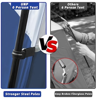 Foto 5 | Tienda De Campaña Unp Tents Para 6 Personas, Impermeable Y Resistente Al Viento - Venta Internacional.