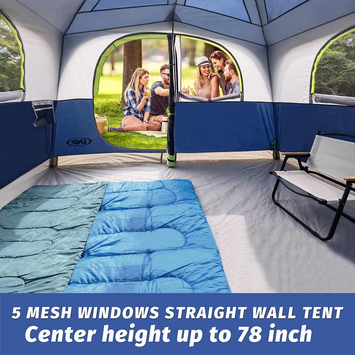 Foto 7 | Tienda De Campaña Unp Tents Para 6 Personas, Impermeable Y Resistente Al Viento - Venta Internacional.