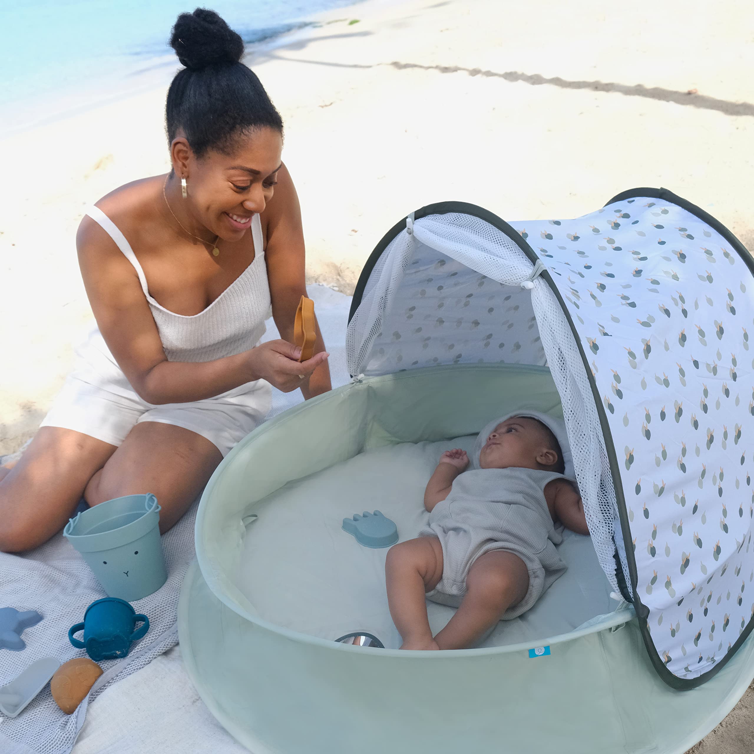 Foto 4 pulgar | Tienda De Campaña Y Piscina Aquani Babymoov, 3 En 1, Plegable Con Upf 50+ Para Verano - Venta Internacional.