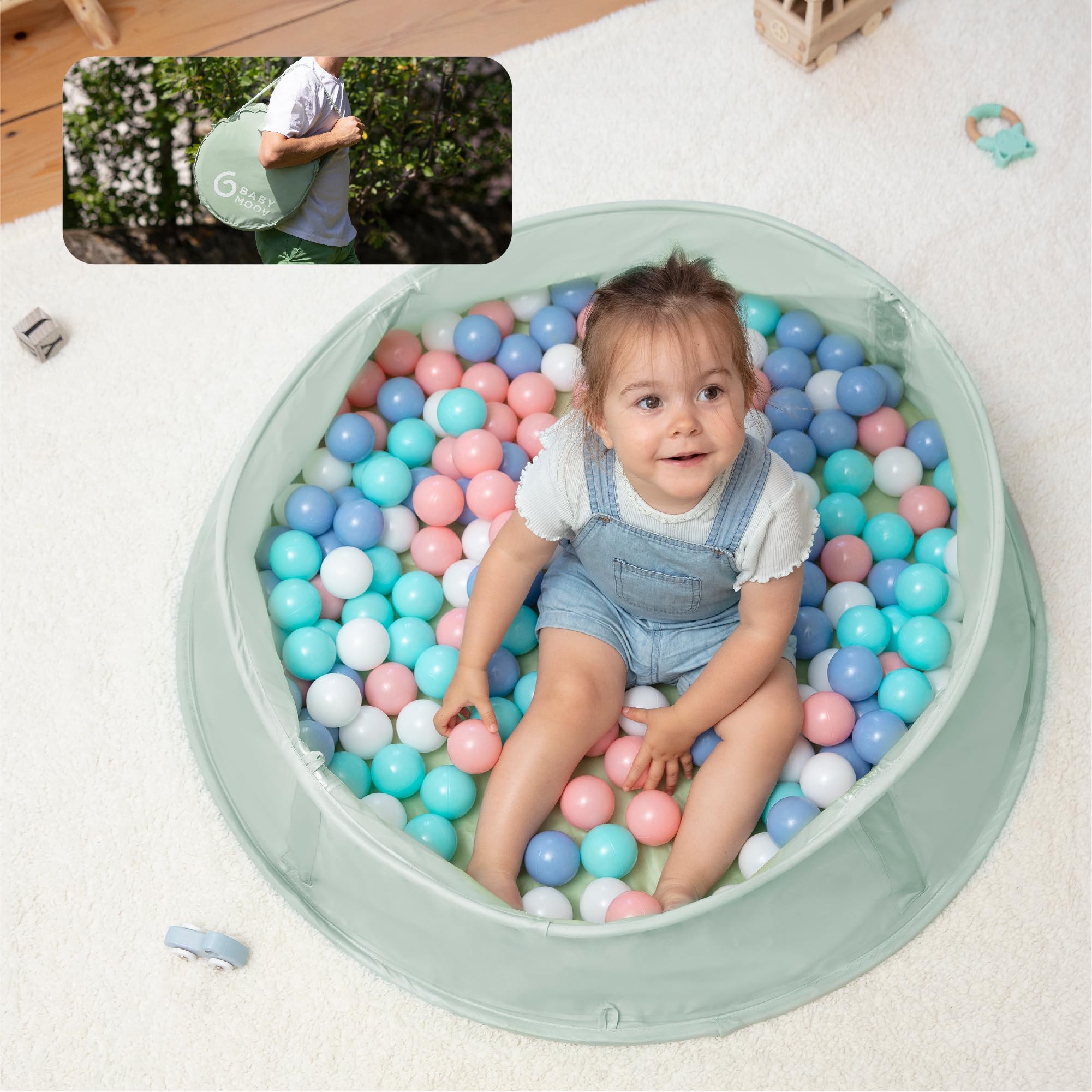 Foto 5 pulgar | Tienda De Campaña Y Piscina Aquani Babymoov, 3 En 1, Plegable Con Upf 50+ Para Verano - Venta Internacional.